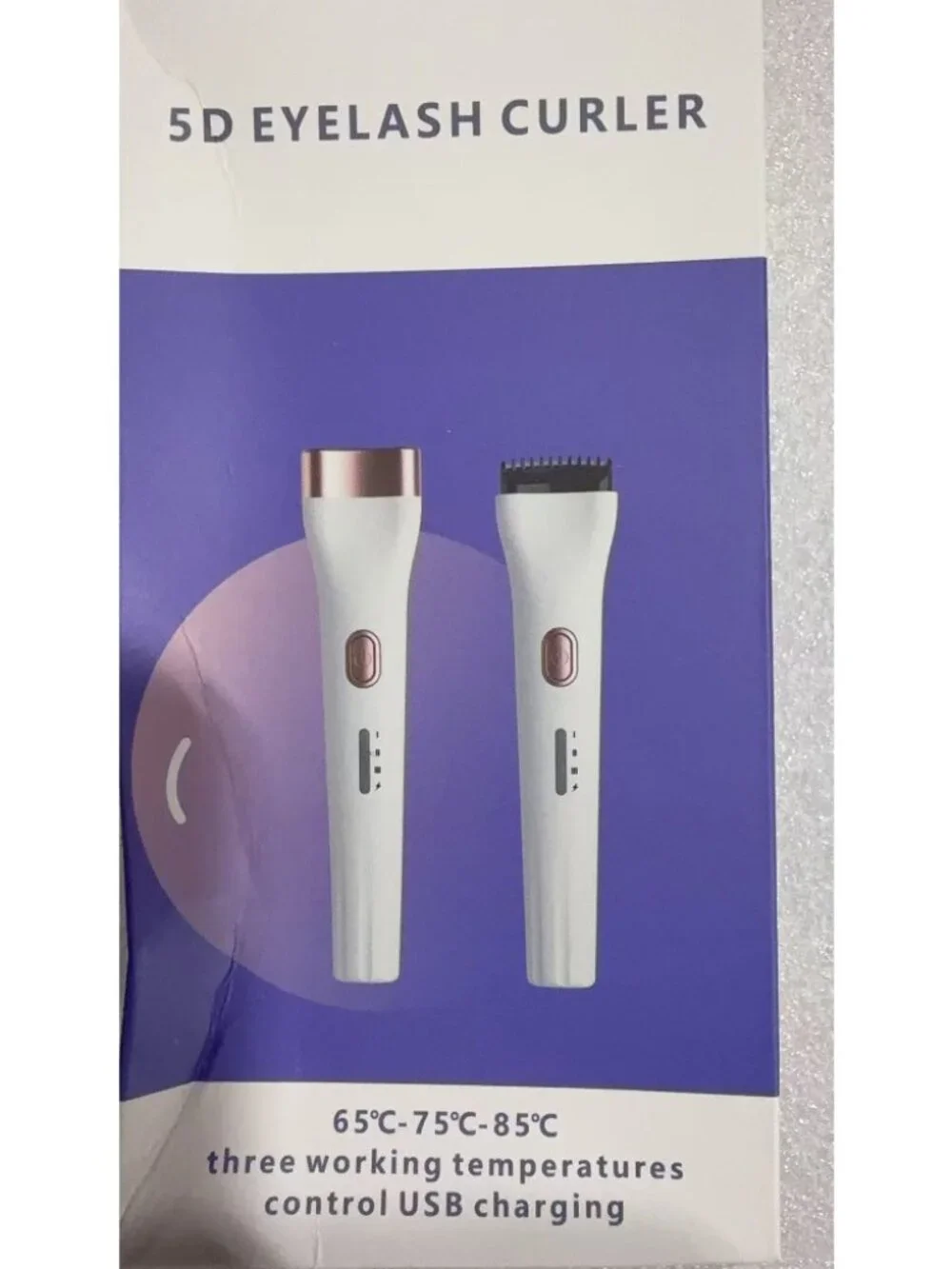 Heated Eyelash Curler Gift Lightweight Portable Handheld USB Heater for Home